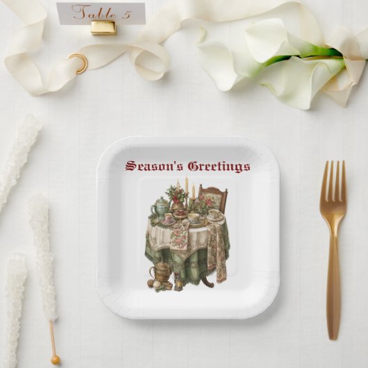 Weihnachtsgeschenk Party Tableware Collection Pappteller (Hochzeit)