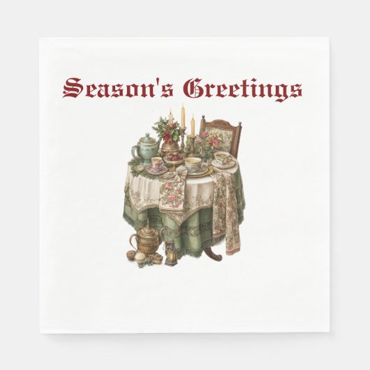 Weihnachtsgeschenk Party Tableware Collection Serviette (Vorderseite)