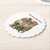 Weihnachtsgeschenk Party Untersetzer (angewinkelt)