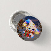 Weihnachtsgeschenk-Pastell-Knopf | Süße Nadel Button (Vorne & Hinten)
