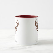Weihnachtsgeschenk Personalisiert Rentier Face Mar Tasse (Zentrum)