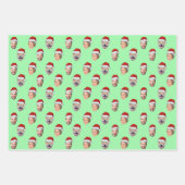 Weihnachtsgeschenk Personalisierte Weihnachtsmannm Geschenkpapier Set (Vorderseite 2)