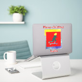 Weihnachtsgeschenk, personalisierter Name Aufkleber (Laptop auf Schreibtisch)