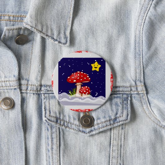 Weihnachtsgeschenk-Pilze Button (Beispiel)