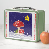 Weihnachtsgeschenk-Pilze Metall Brotdose (Beispiel)