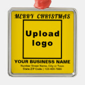 Weihnachtsgeschenk-Platz Ornament Aus Metall (Vorne)