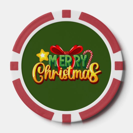 Weihnachtsgeschenk Pokerchips (Vorderseite)