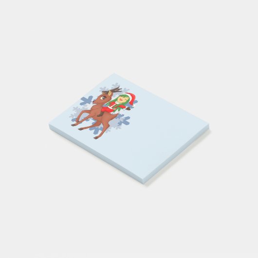 Weihnachtsgeschenk Post-it Klebezettel (angewinkelt)