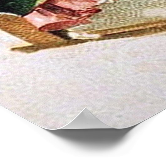 Weihnachtsgeschenk Poster (Ecke)