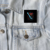 Weihnachtsgeschenk | Proud Guitarrist Star Button (Beispiel)