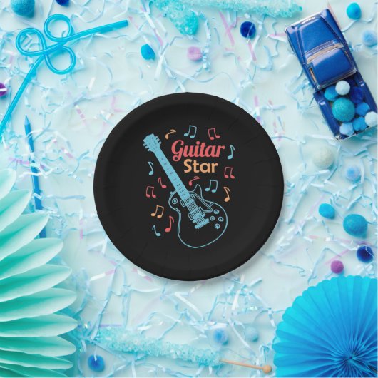 Weihnachtsgeschenk | Proud Guitarrist Star Pappteller (Party)