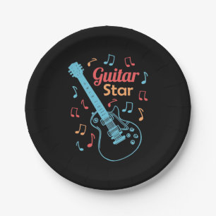 Weihnachtsgeschenk Proud Guitarrist Star Pappteller