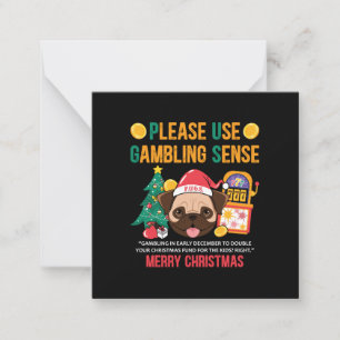 Weihnachtsgeschenk PUGS The Canine Counselor Mitteilungskarte