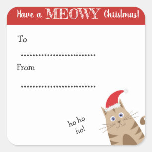 Weihnachtsgeschenk Quadratischer Aufkleber