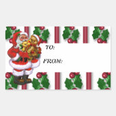 Weihnachtsgeschenk Rechteckiger Aufkleber (Vorderseite)