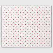Weihnachtsgeschenk Red Polka Dot Modernes Geschenk Geschenkpapier (Flach)