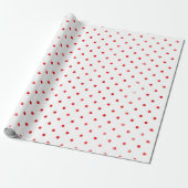 Weihnachtsgeschenk Red Polka Dot Modernes Geschenk Geschenkpapier (Ungerollt)