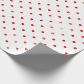 Weihnachtsgeschenk Red Polka Dot Modernes Geschenk Geschenkpapier (Ecke)