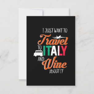 Weihnachtsgeschenk   Reise nach Italien und schwär RSVP Karte