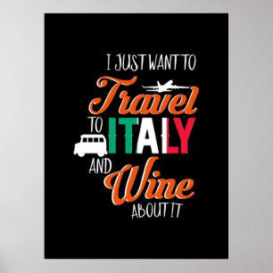 Weihnachtsgeschenk   Reisen nach Italien und Wein  Poster