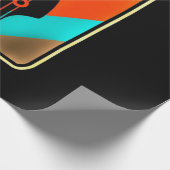 Weihnachtsgeschenk | Retro Vintag Guitar Player Geschenkpapier (Ecke)