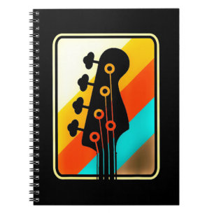 Weihnachtsgeschenk   Retro Vintag Guitar Player Notizblock