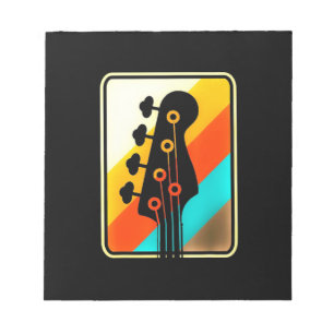 Weihnachtsgeschenk Retro Vintag Guitar Player Notizblock