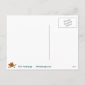 Weihnachtsgeschenk-Roboter Feiertagspostkarte (Rückseite)