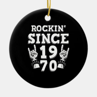 Weihnachtsgeschenk | Rockin Seit 1970 Keramik Ornament