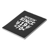 Weihnachtsgeschenk | Rockin Seit 1970 Notizblock (Rotiert)