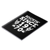 Weihnachtsgeschenk | Rockin Seit 1970 Notizblock (Linke Seite)