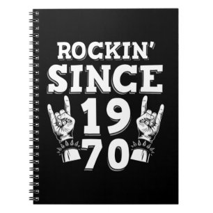 Weihnachtsgeschenk   Rockin Since 1970 Notizblock