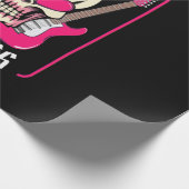 Weihnachtsgeschenk | Rockstar Princess Skull Geschenkpapier (Ecke)