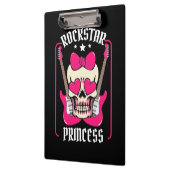 Weihnachtsgeschenk | Rockstar Princess Skull Klemmbrett (Links)