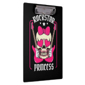 Weihnachtsgeschenk | Rockstar Princess Skull Klemmbrett (Rechts)