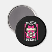Weihnachtsgeschenk | Rockstar Princess Skull Magnet (Vorderseite/Rückseite)
