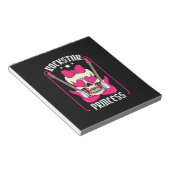 Weihnachtsgeschenk | Rockstar Princess Skull Notizblock (angewinkelt)