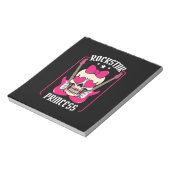 Weihnachtsgeschenk | Rockstar Princess Skull Notizblock (Rotiert)