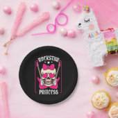 Weihnachtsgeschenk | Rockstar Princess Skull Pappteller (Party)