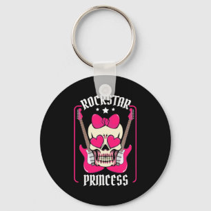 Weihnachtsgeschenk Rockstar Prinzessin Totenkopf Schlüsselanhänger