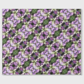 Weihnachtsgeschenk Rolle - Lavender Poinsettia Geschenkpapier (Flach)