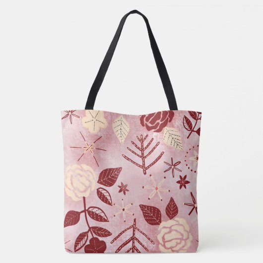 Weihnachtsgeschenk-Rose Tasche (Rückseite)