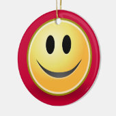 Weihnachtsgeschenk (rot) keramikornament (Links)