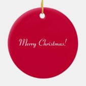Weihnachtsgeschenk (rot) keramikornament (Hinten)