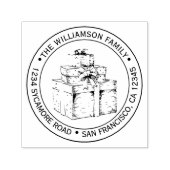 Weihnachtsgeschenk Rücksendeadresse Permastempel (Design)