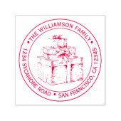 Weihnachtsgeschenk Rücksendeadresse Permastempel (Design)