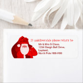 Weihnachtsgeschenk-Rücksendeadressen-Aufkleber (Insitu)