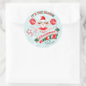 Weihnachtsgeschenk Runder Aufkleber (Tasche)