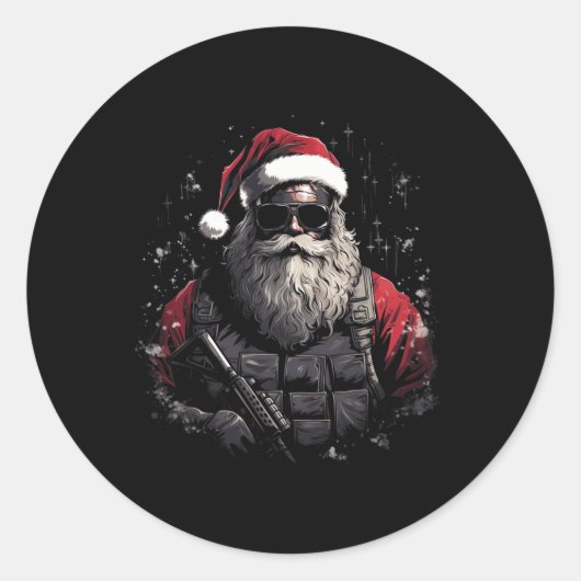 Weihnachtsgeschenk Runder Aufkleber (Vorderseite)