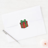 Weihnachtsgeschenk Runder Aufkleber (Umschlag)